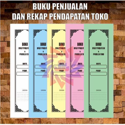 

Buku penjualan dan rekap pendapatan toko/warung