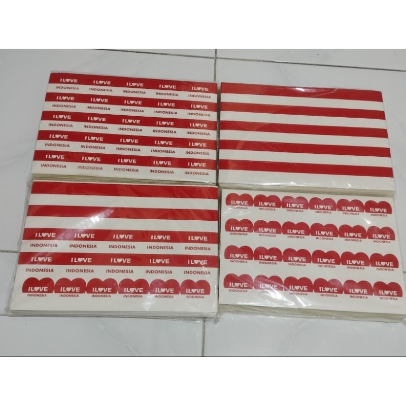 

STICKER PIPI MERAH PUTIH PER LEMBAR