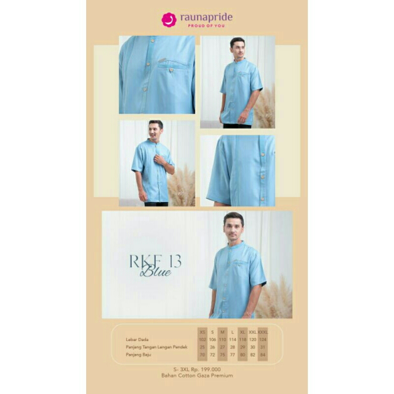 BAJU KOKO RKF 13 BLUE BY RAUNA