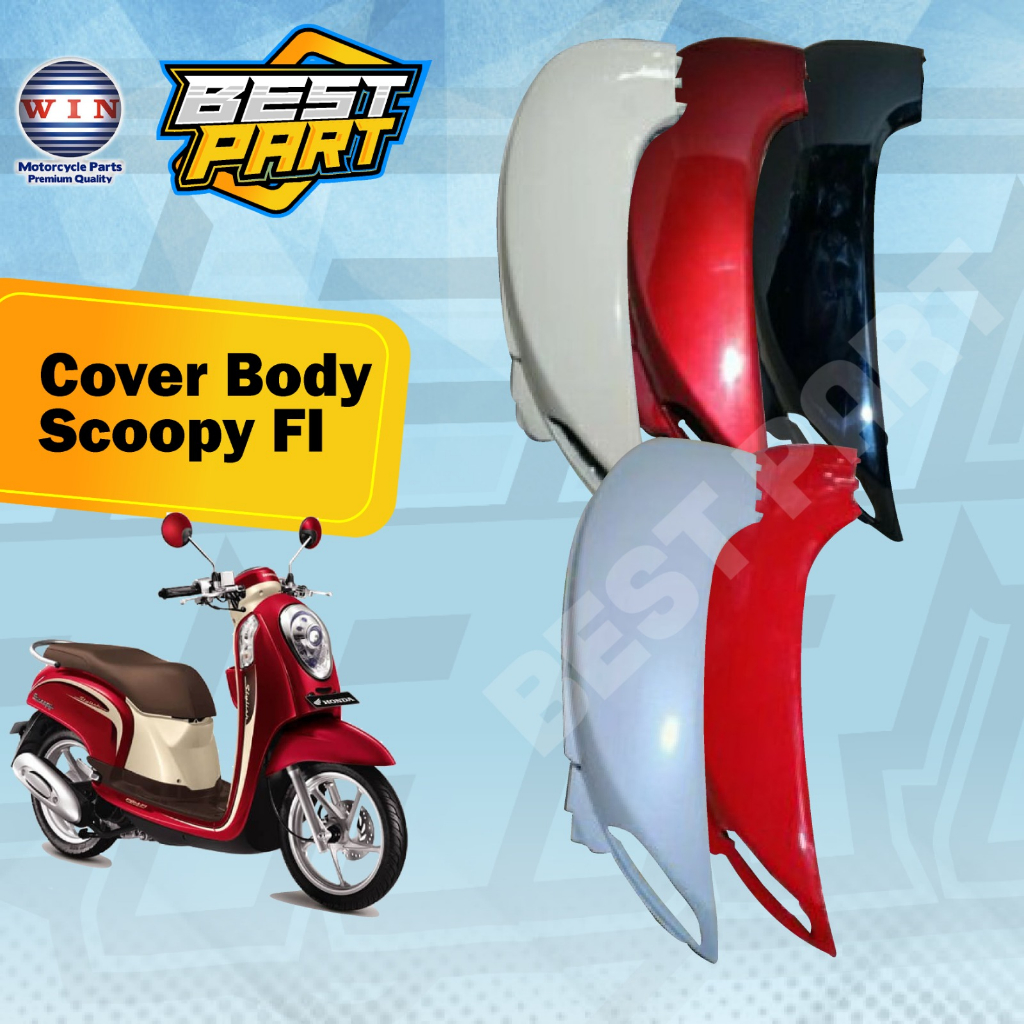 Cover Body Belakang Kanan Kiri Scoopy fi