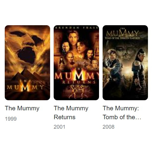DVD Koleksi Movies The Mummy 1-3