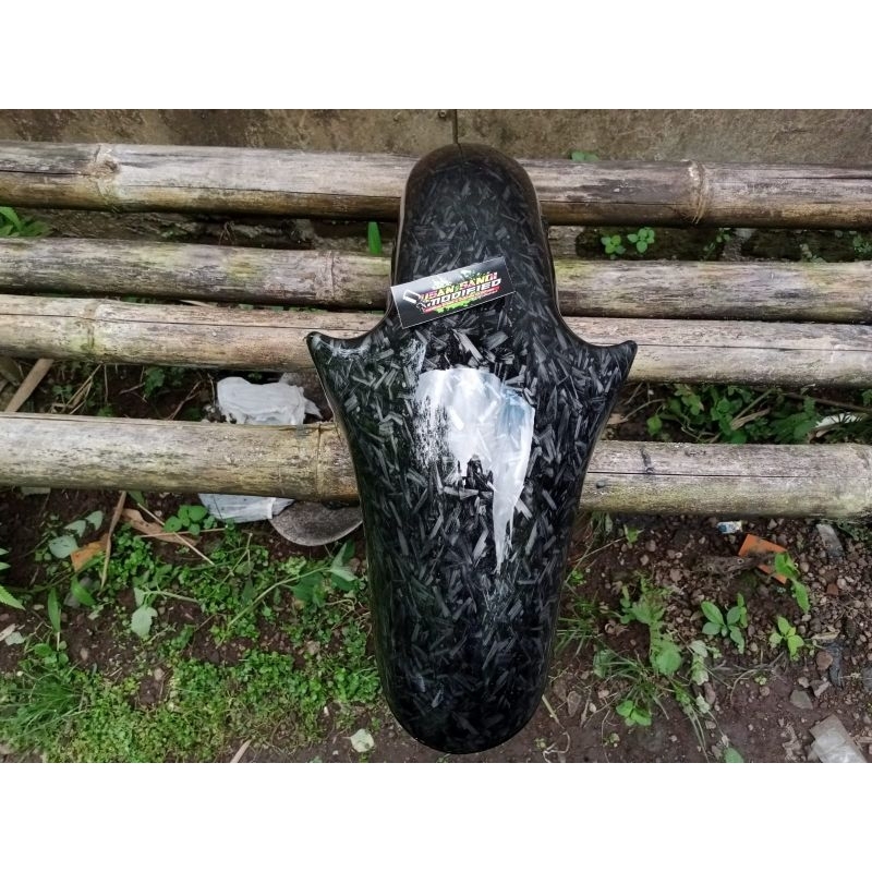 spakbor depan ninja R carbon forged