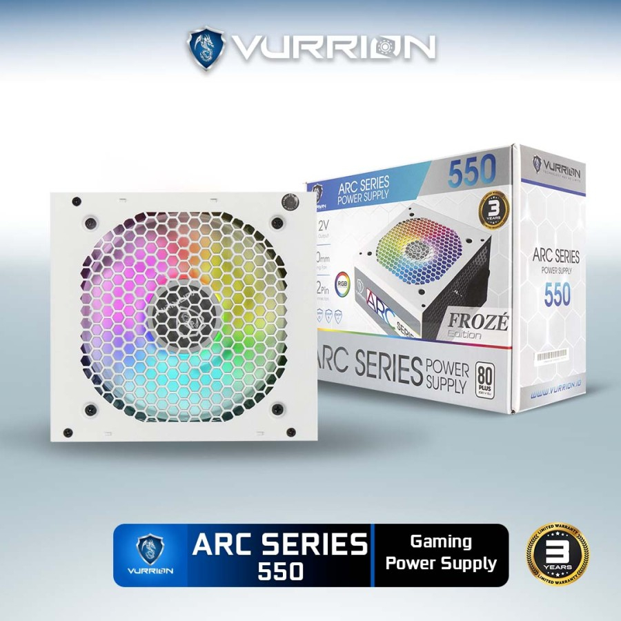 Power Supply VURRION ARC Series 550Watt Froze Edition RGB - PSU 550W