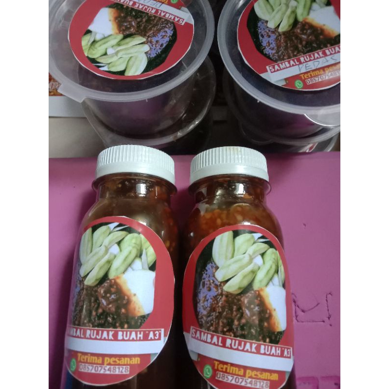 

sambal rujak 125ml Kemasan botol /bumbu rujak/rujak buah/rujak mantap