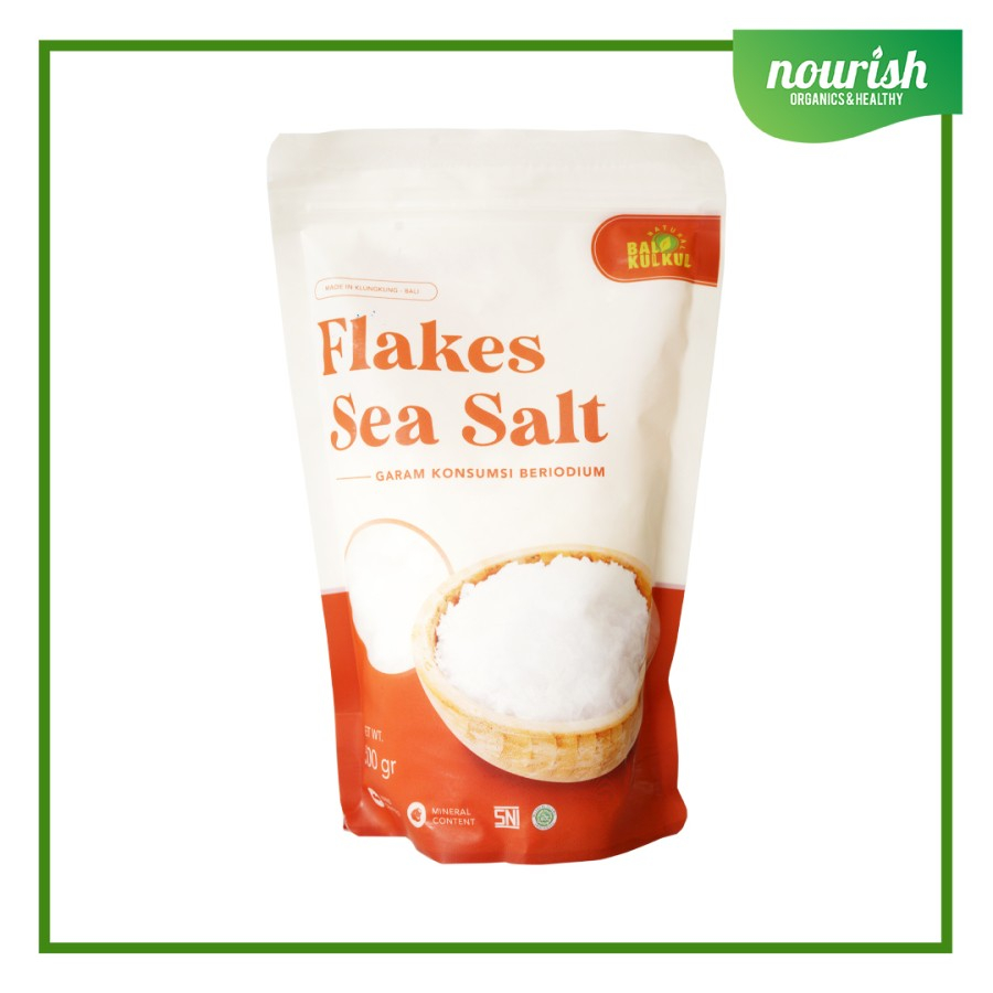 

Bali Kulkul Natural Flakes Sea Salt / Garam Laut Kasar 500gr