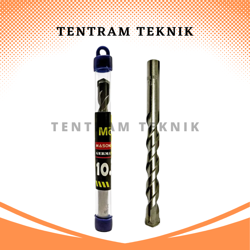 Mata Bor Beton Mollar 10 mm / Bor Tembok Dinding 10 mm Mollar / Mata Bor Beton Tembok 10mm Mollar / 
