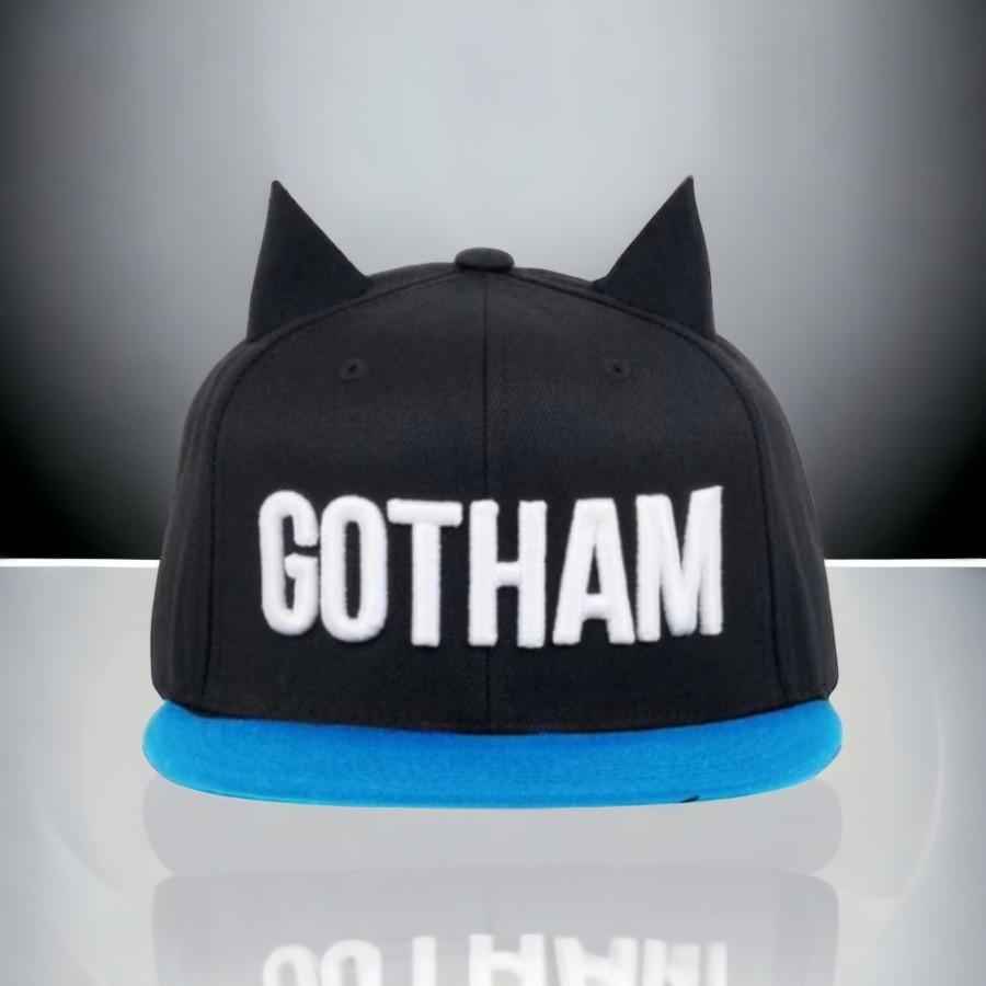 Topi baseball keren batman import pria wanita snapback import GOTHAM - Biru