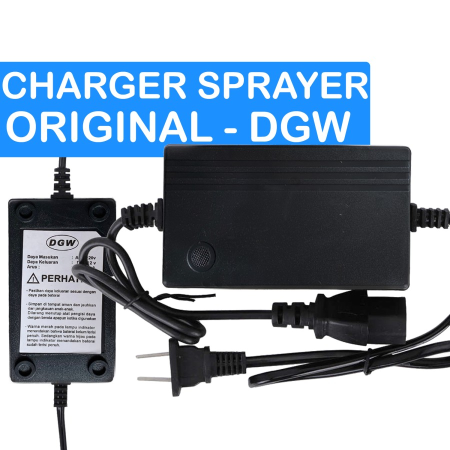 Charger Baterai untuk Sprayer Elektrik ORIGINAL DGW/HIU Bisa Untuk Semua jenis Sprayer Gendong