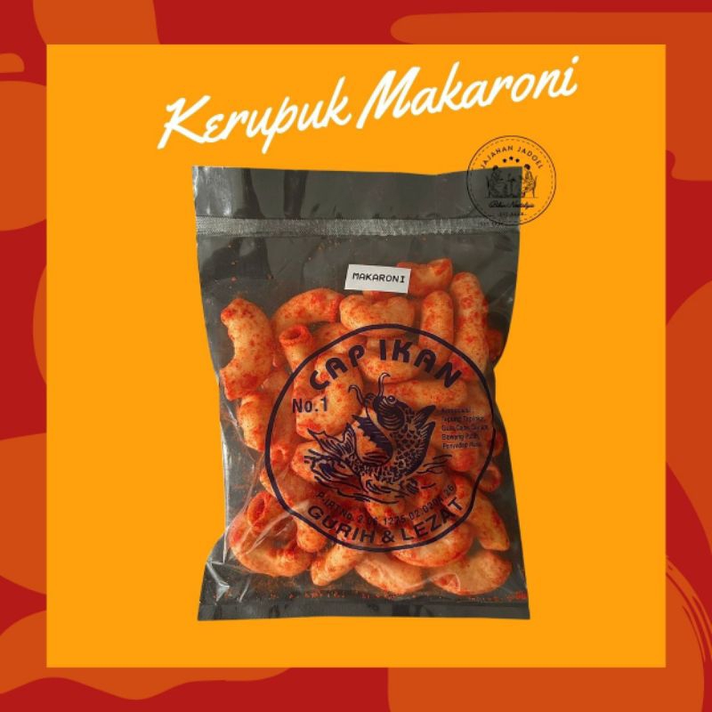 

[500GR] KERUPUK MAKARONI | KERUPUK CAP IKAN | KERUPUK JADOEL NOSTALGIA JAJANAN SD