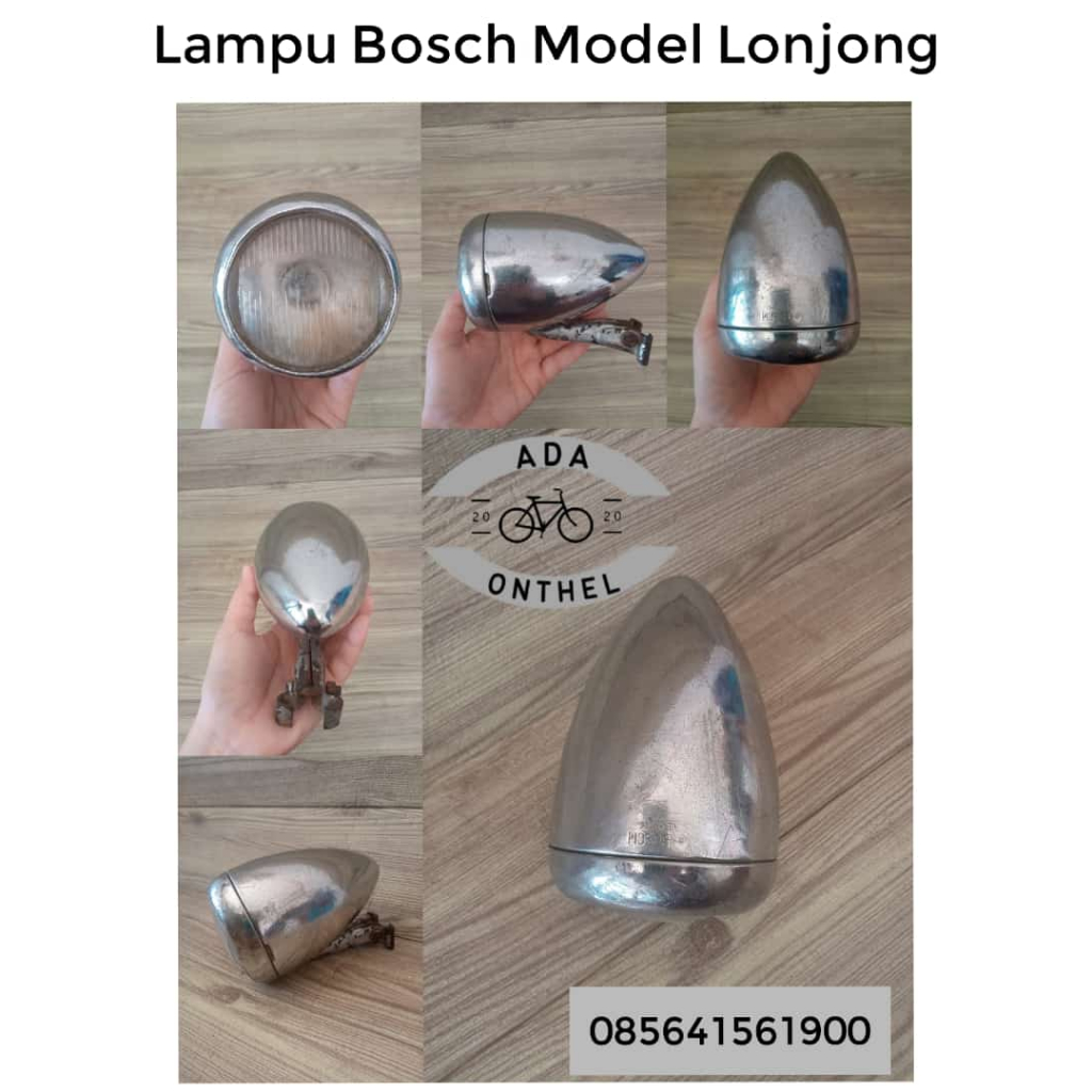 LAMPU BOSCH SEPEDA ONTHEL - LAMPU BOSCH MODEL LONJONG - LAMPU BOSCH - BOSCH