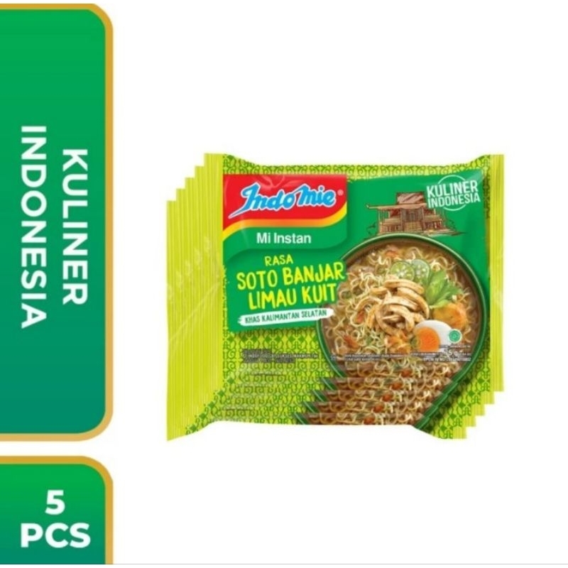 

Indomie Mi Instan Rasa Soto Banjar Limau Kuit 5Pc