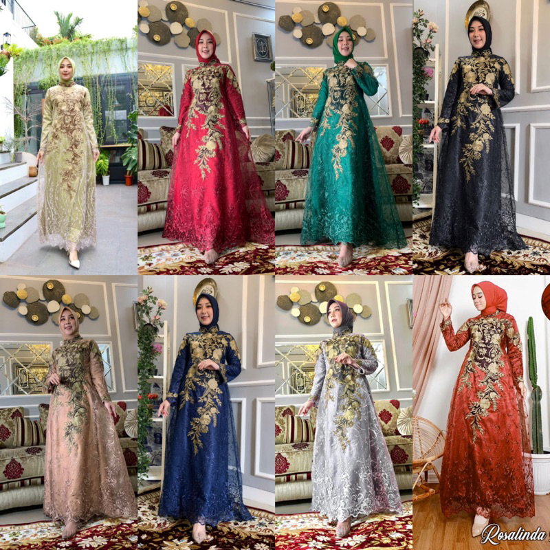lubuk.astore/Gamis LEONORA//MODEL BAJU GAMIS BRUKAT KONDANGAN TERBARU TERLARIS TAMPAK MEWAH ELEGAN B