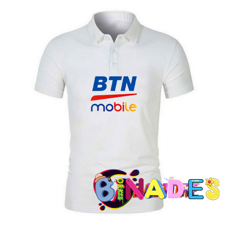 JUAL Baju kerah model POLO T-shirts BANK BTN MOBILE BANKING BUMN - 03 BINADES