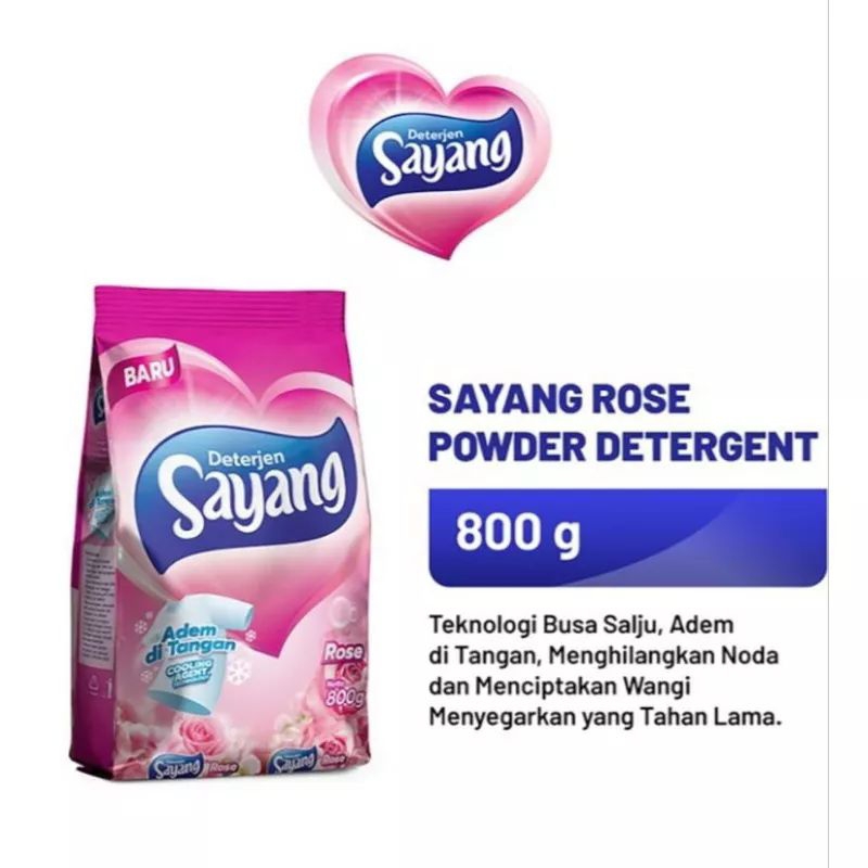 DETERJEN SAYANG ROSE 800GR