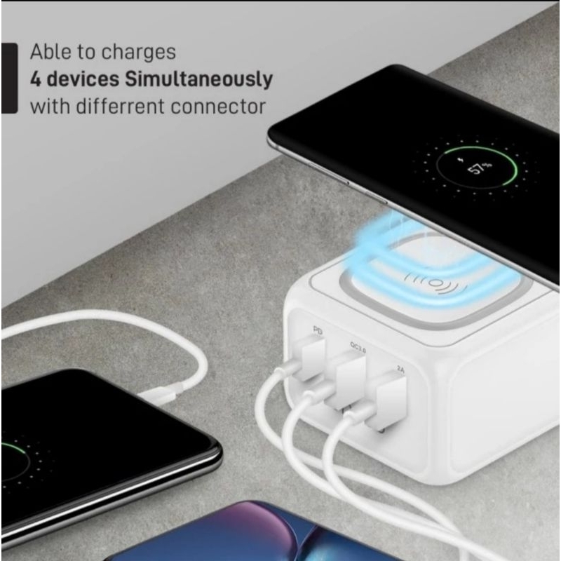 uneed wireless charger + pd + qc 3.0
