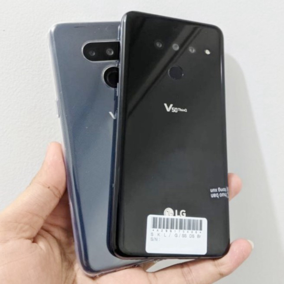 Unik LG V50 THINQ 5G RAM 6GB INTERNAL 128GB ORIGINAL - Mulus Hitam Limited