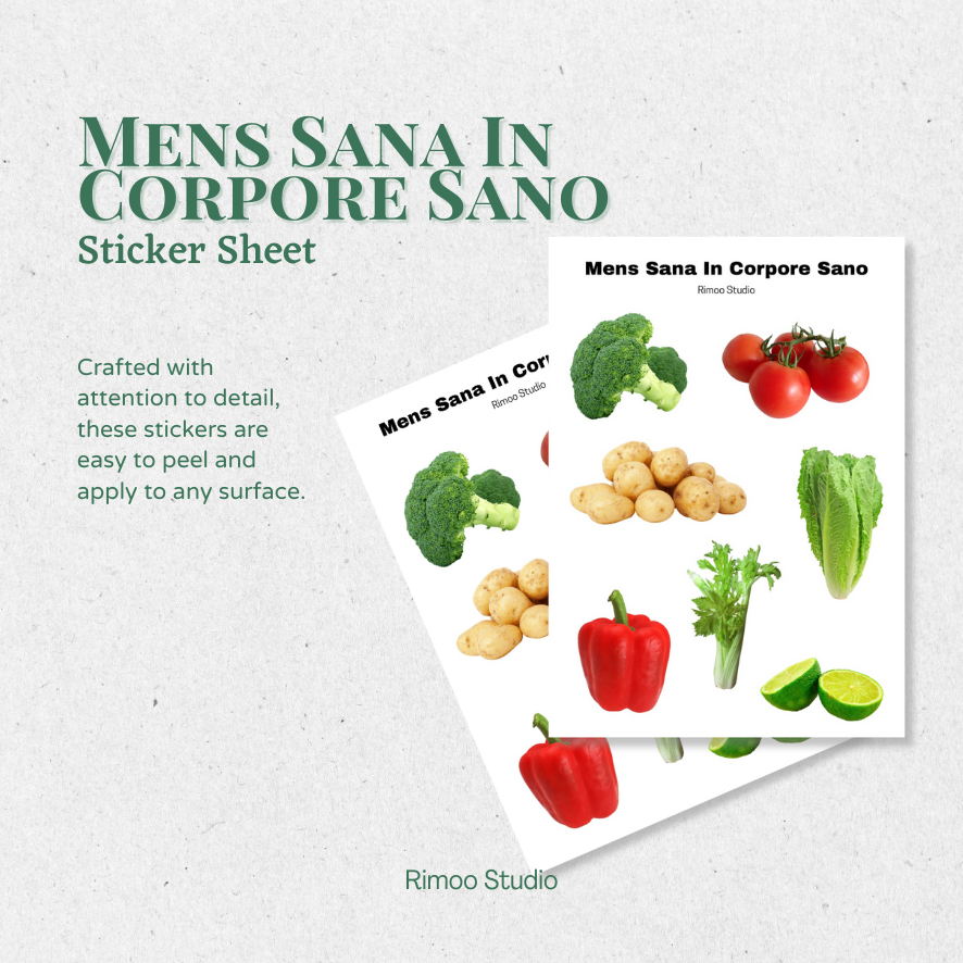 

Mens Sana In Corpore Sano Sticker Sheet