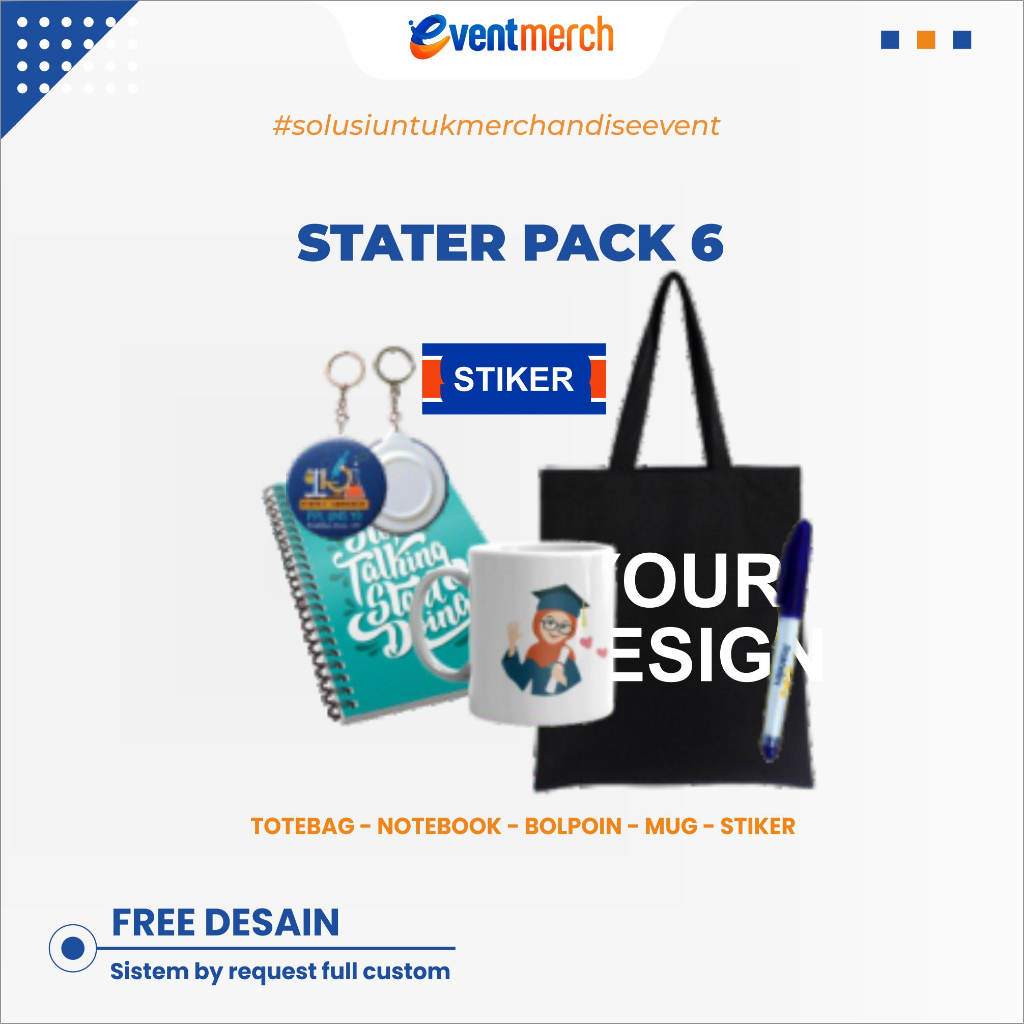 

[TERMURAH DI JOGJA] PAKET SEMINAR KIT ACARA - GIFTSET - STATER PACK 6 BY EVENTMERCH