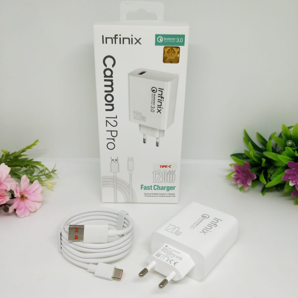 [SULTAN] CHARGER INFINIX CAMON 12 PRO 120W Ori 100% fast charging SMART CHARGING casan berkualitas tinggi FOR ALL SMARTPHONE