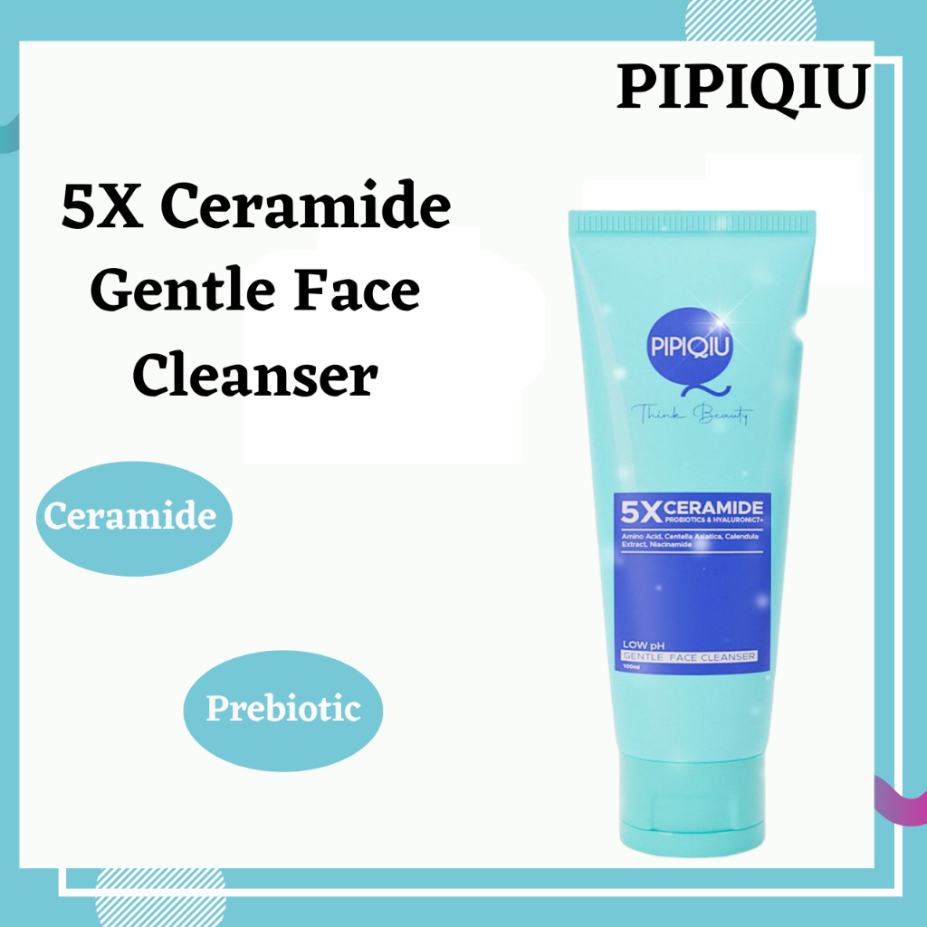 Pipiqiu 5X Ceramide Low pH Gentle Face Cleanser 100ml / Pembersih Muka