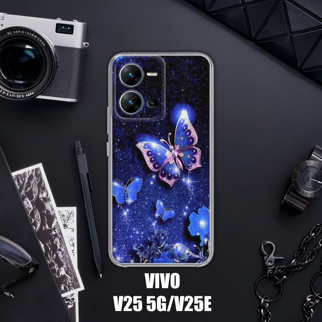 Case VIVO V25 5G VIVO V25E NFC [BUTTERFLY] Casing VIVO V25 5G NFC TERBARU - Case Hp VIVO V25E NFC - 