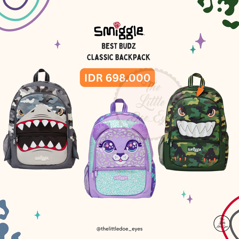 Smiggle Best Budz Classic Backpack Original