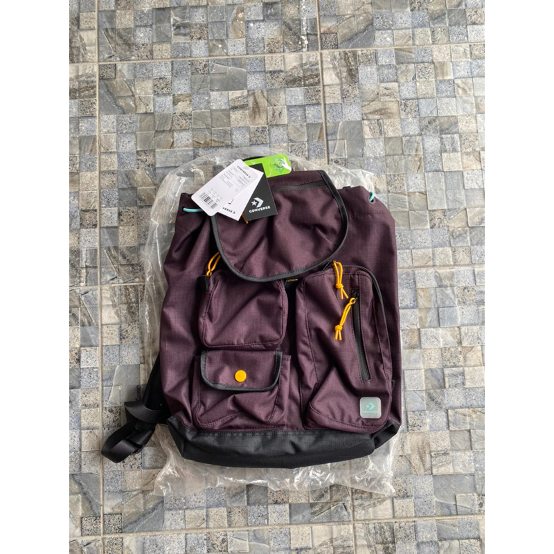BAKPACK / RUCKSACK CONVERSE DARK PURPLE ORIGINAL RESMI PT MAP.