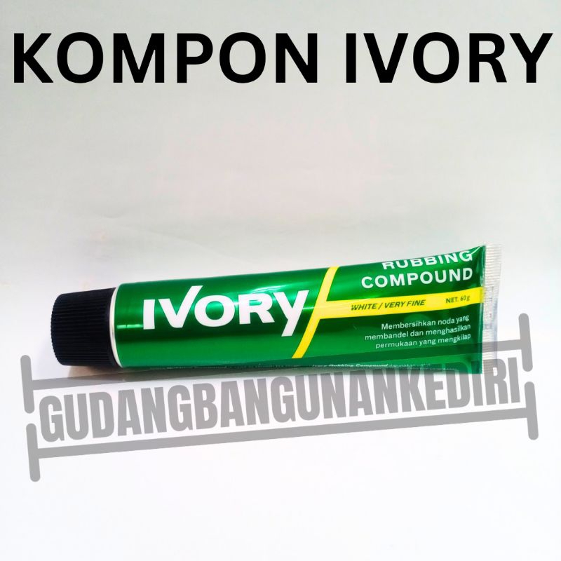 rubbing compound ivory kompon ivory 60 gram