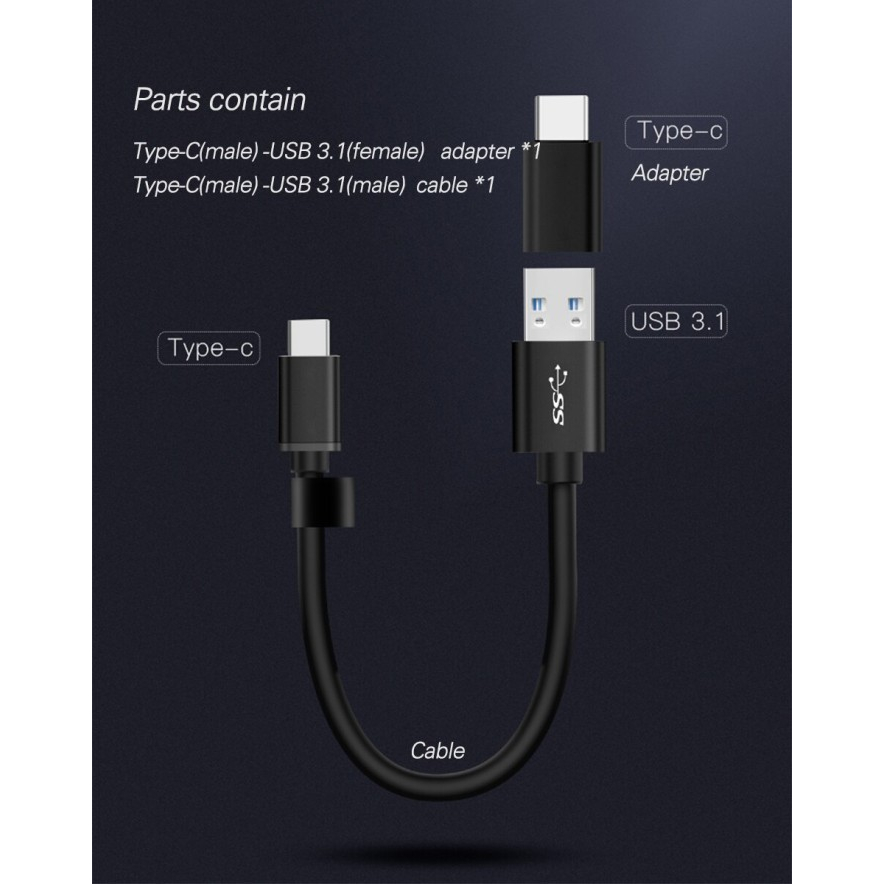 PORTABLE SSD HIKSEMI SPEAR 1TB | USB3.1 Type-C 450Mbps HS-ESSD-T200N