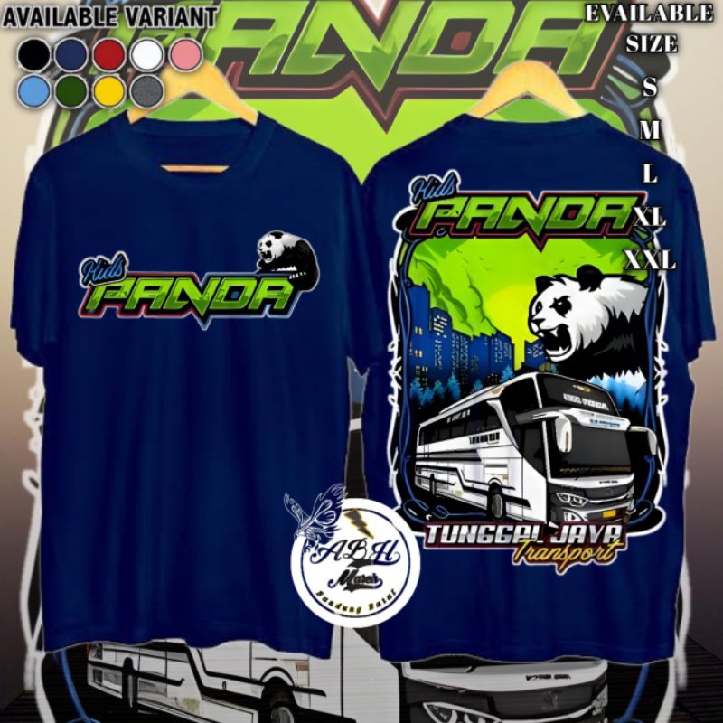 Baju Kaos T-shirt Distro anak Laki-laki/perempuan gambar bismania panda murah/bagus/import baju mura