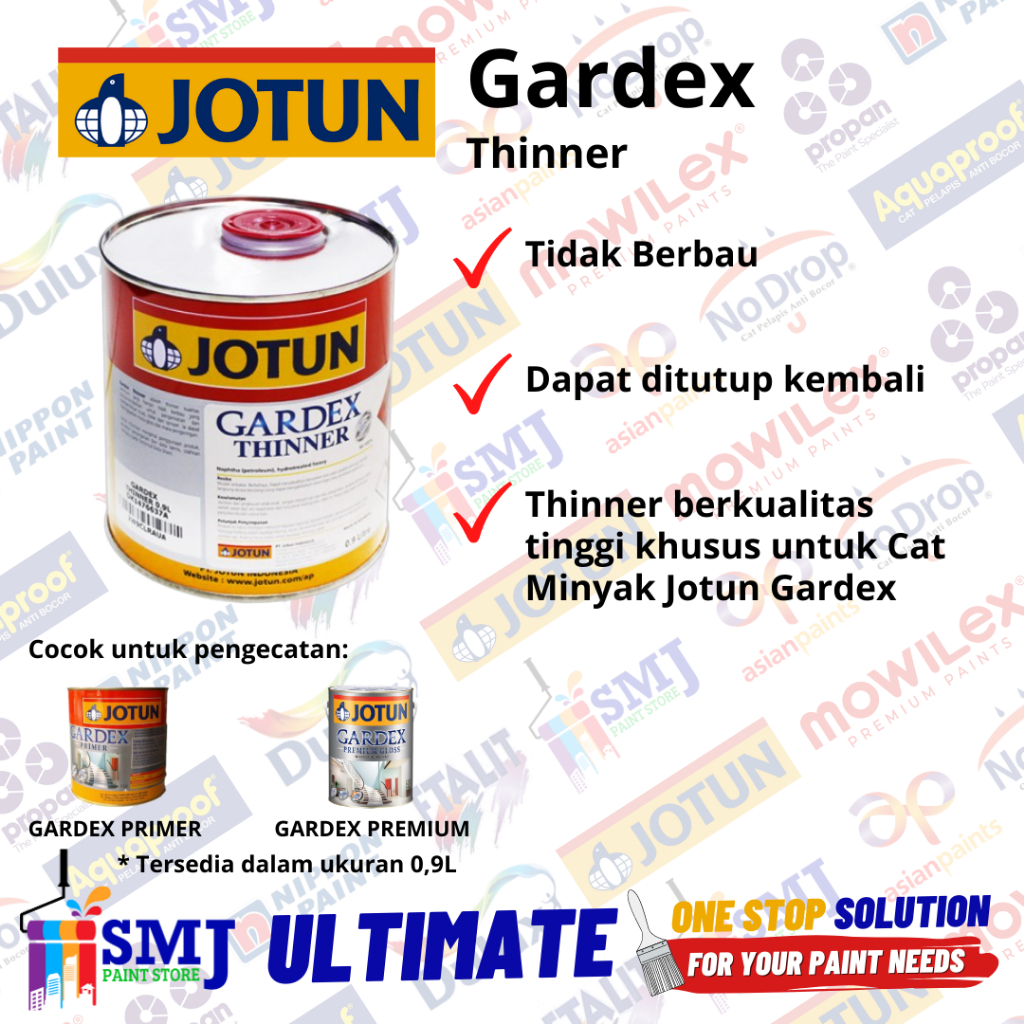 JOTUN GARDEX THINNER Pengencer Cat Minyak JOTUN GARDEX 0.9L (1L)