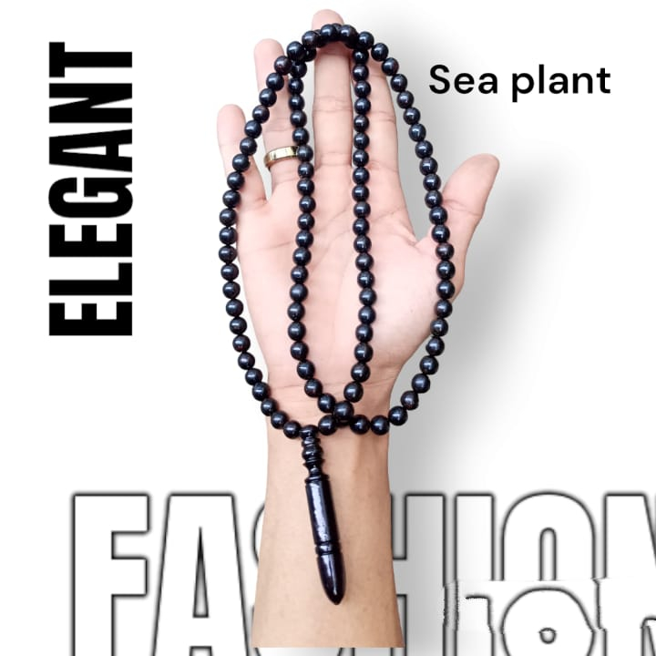 KALUNG AKAR BAHAR HITAM KOMBINASI LEONTIN AKAR BAHAR