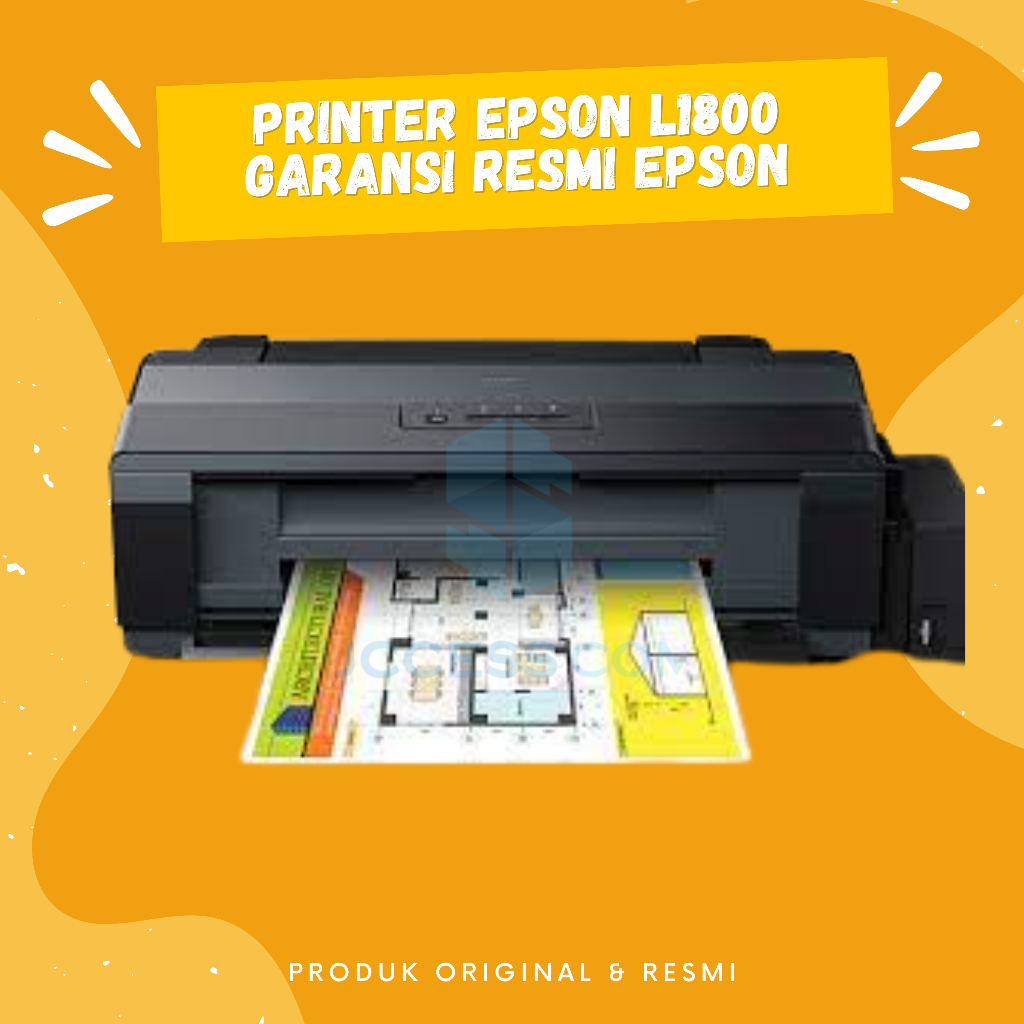 Printer Epson L1800 Print A3+ GARANSI RESMI A3 INFUS Ori Original