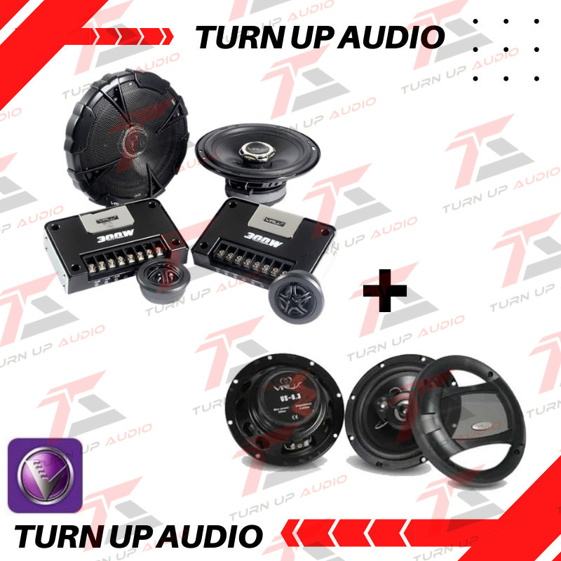 SPEAKER PINTU MOBIL paket depan belakang Venom Virus VS65B vs6.3 NEW