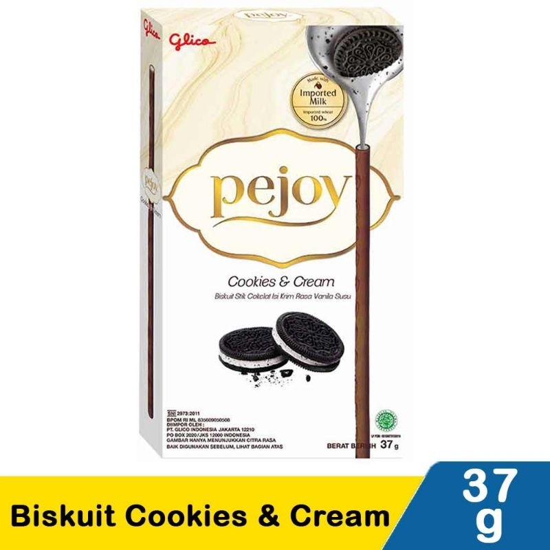 

Glico Biscuit Pejoy Cookies & Cream 37G