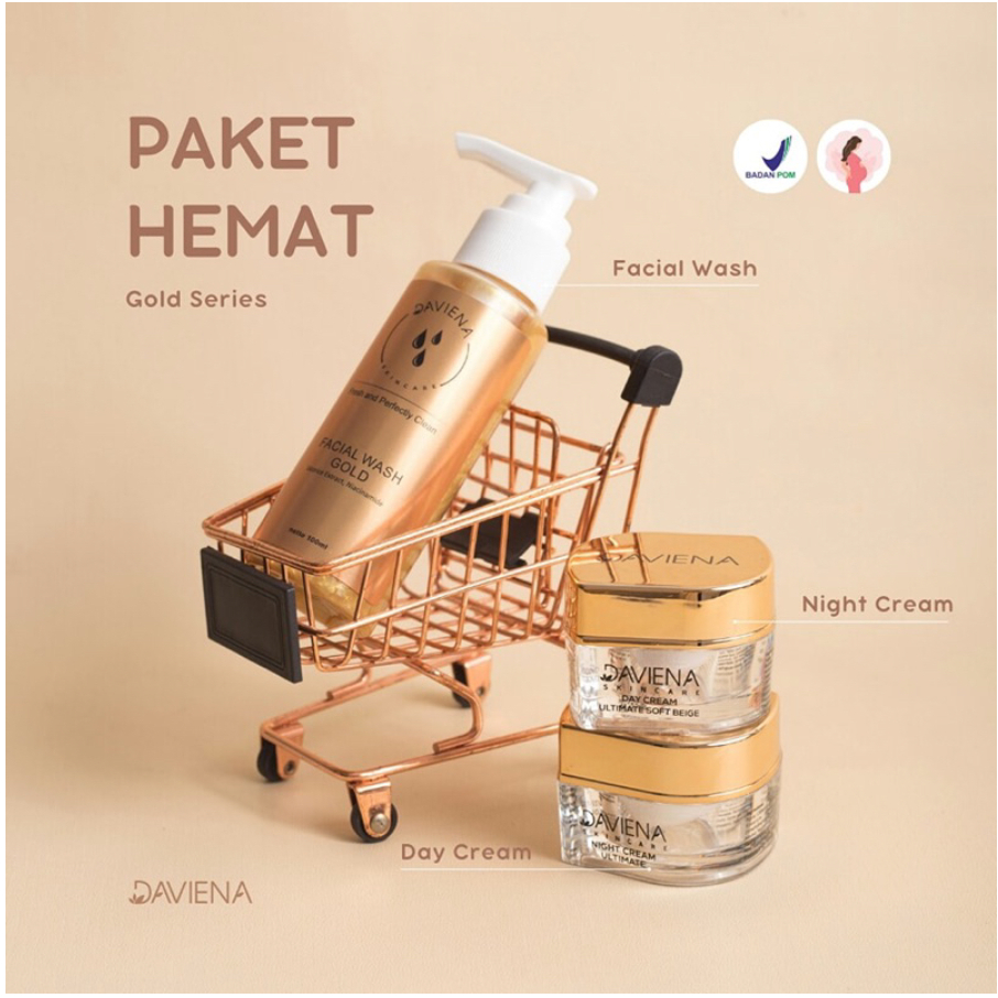 PAKET HEMAT GOLD DAVIENASKINCARE OWNERDAVIENASKINCARE DAVIENA DAVINA DEVIANA DEVINA SKINCARE ASLI