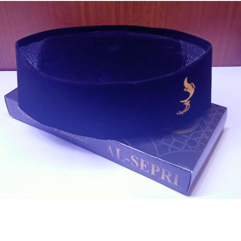 Peci Kujang Hitam Bludru // Peci Songkok Kujang // Peci Logo // Peci Pesantren