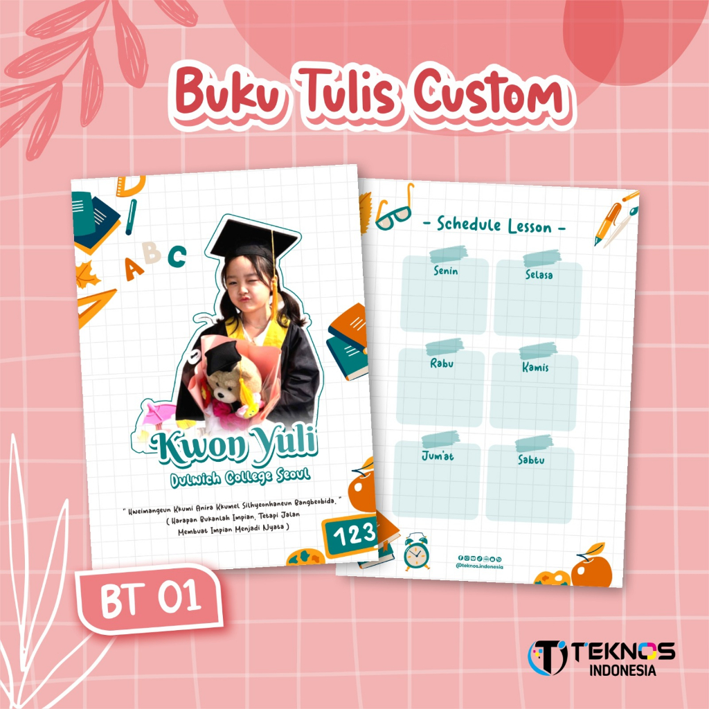 BUKU TULIS ANAK - BUKU TULIS MEWAH FULL CUSTOM