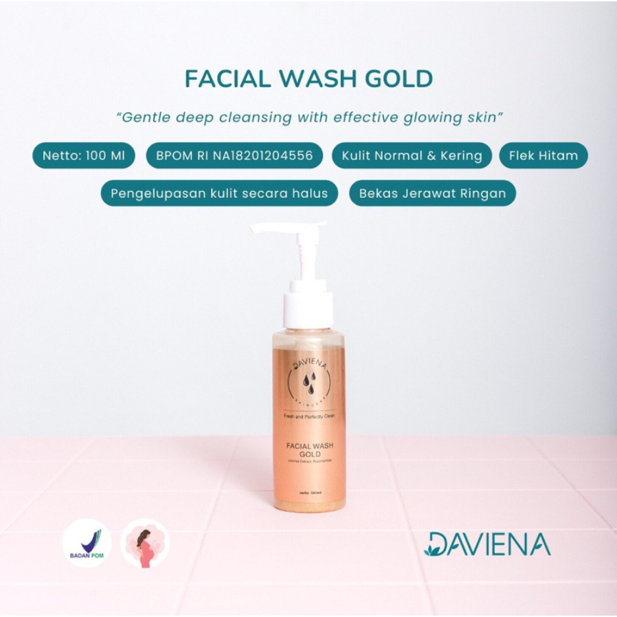 FACIAL WASH GOLD | DAVIENA SKINCARE | DAVIENASKINCAREOFFICIAL DAVIENA DAVINA DEVIANA DEVINA SKINCARE