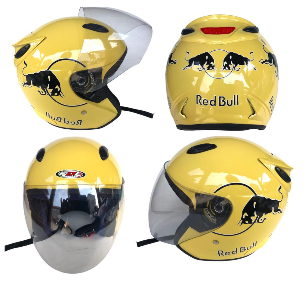 HELM CENTRO  MOTIF REDBULL TERBARU!!!