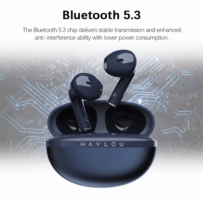 Haylou X1 2023 TWS True Wireless Earbuds Headset Bluetooth 5.3 App ENC