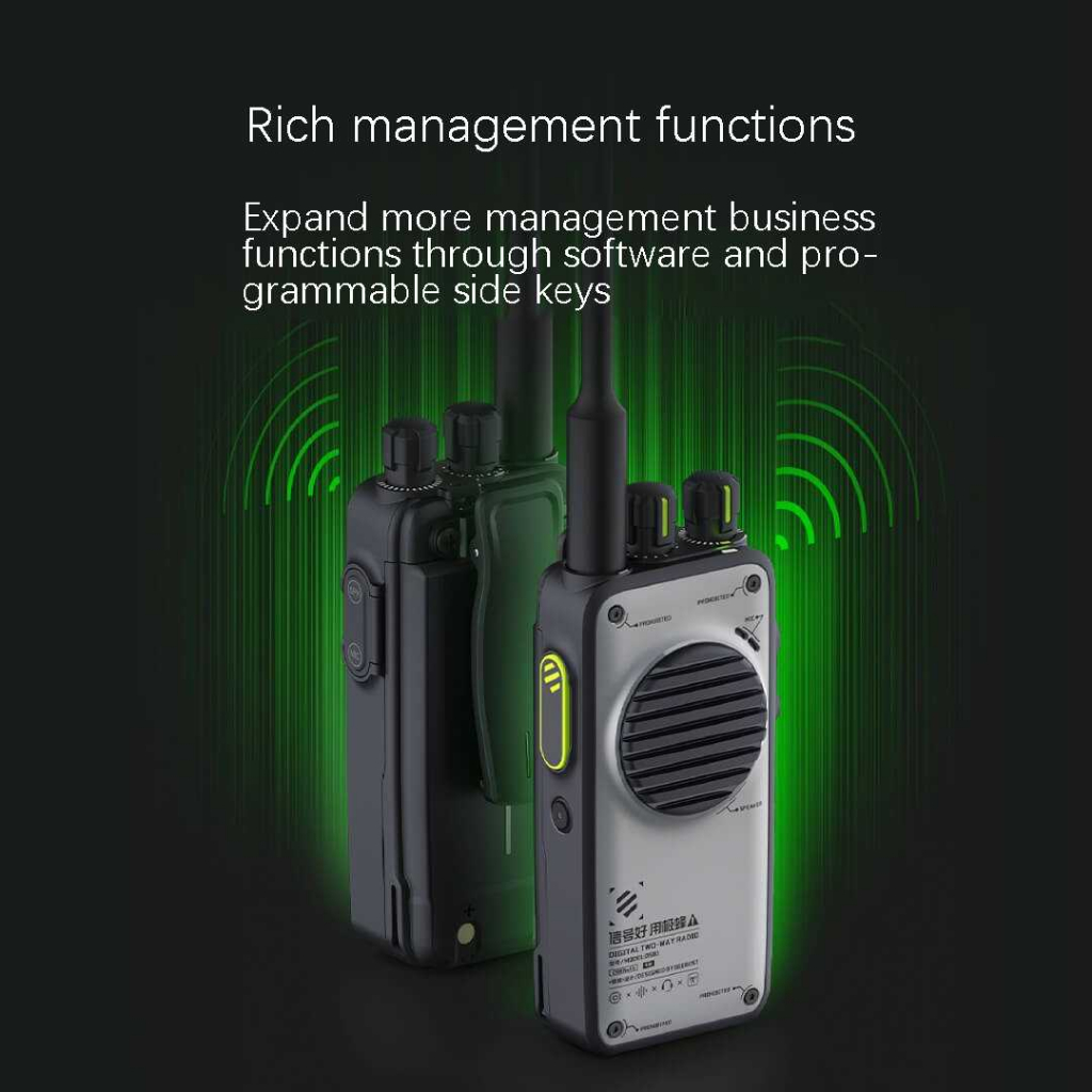 BEEBEST Walkie Talkie HT Wireless Intercom Digital Analog TDMA 2000mAh - D501