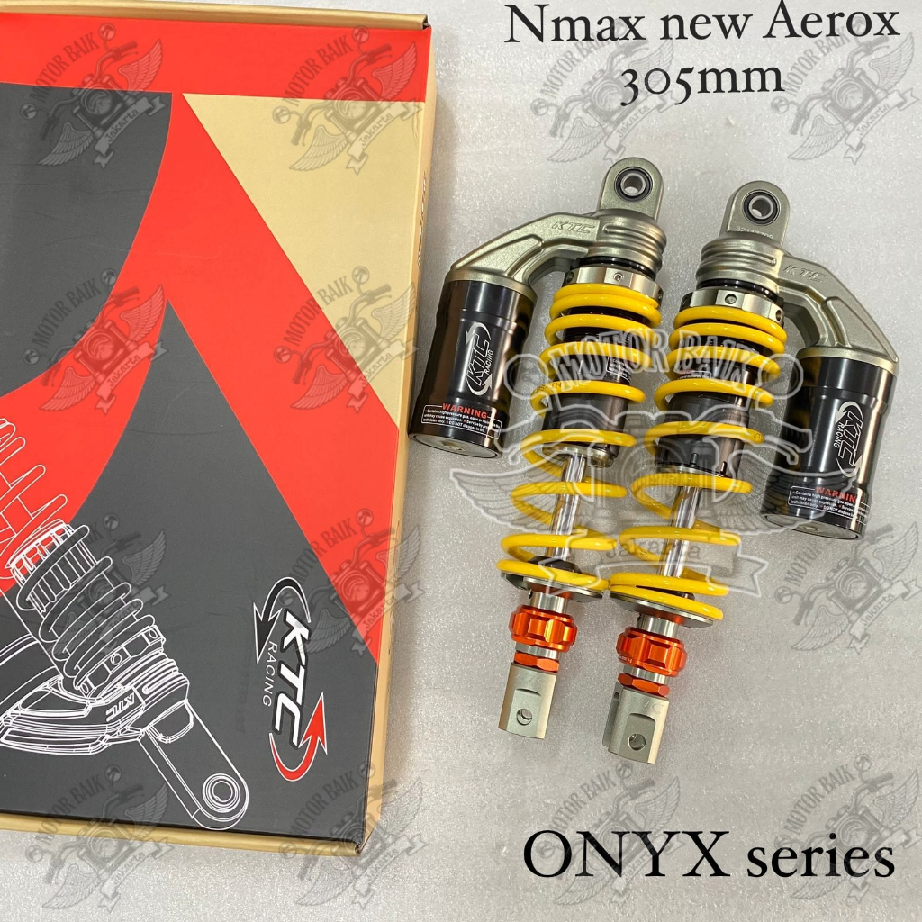 shockbreaker sok KTC RACING tabung atas ONYX series 305mm AEROX NMAX 155 NEW single klik