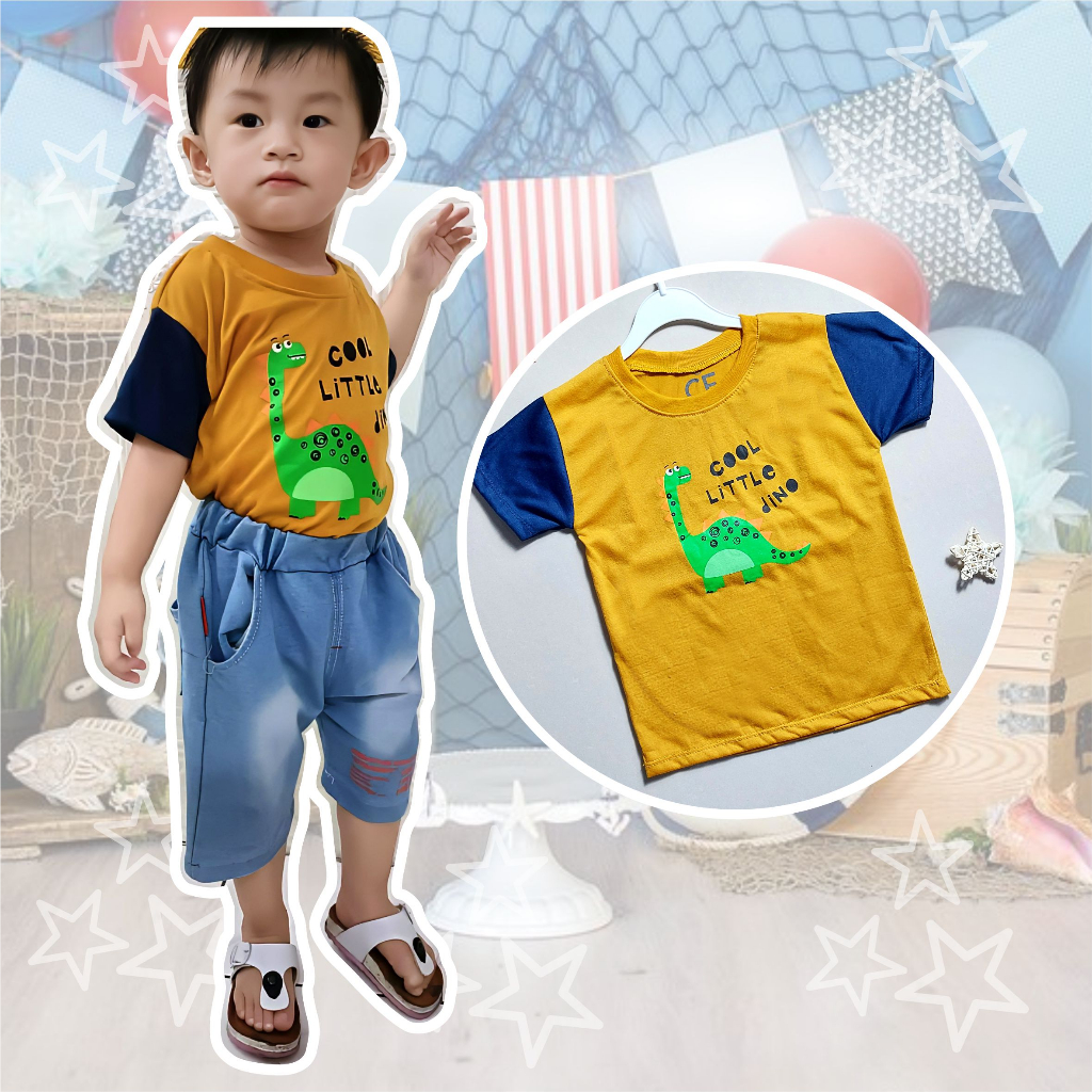 CF Kids Atasan Kaos Anak Laki-Laki Cute Little Dino