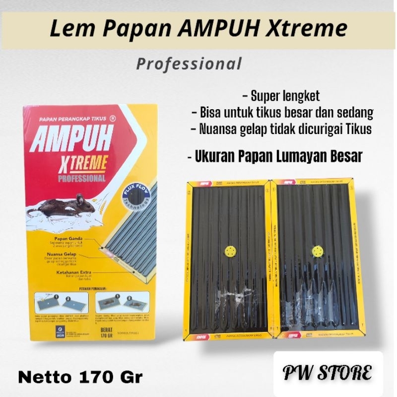 Lem Tikus Papan AMPUH XTREME Lebih Lengket Dan Awet 170 Gram