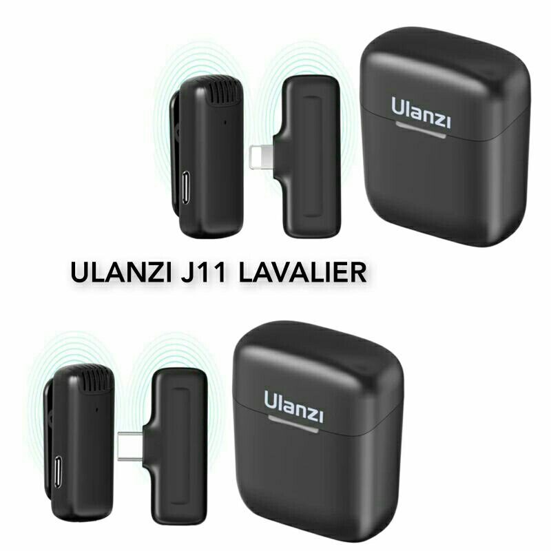 ULANZI J11 WIRELESS LAVALIER MICROPHONE FOR IOS /ANDROID