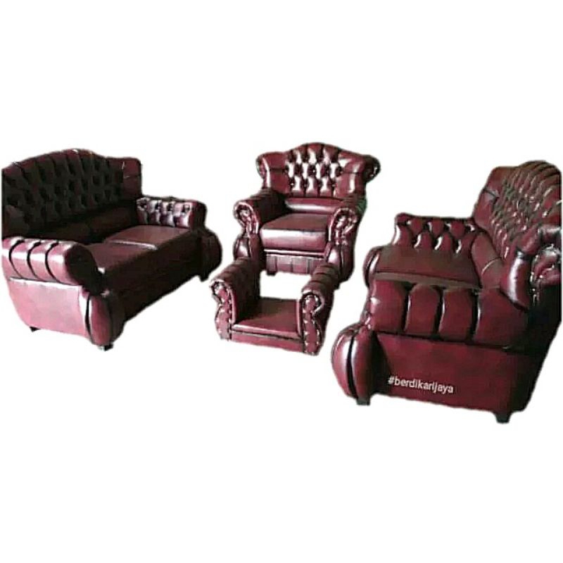 Free ongkir bandung satu set sofa jaguar labu 321 plus meja