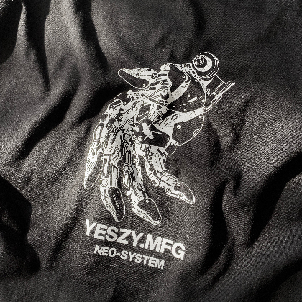 YESZY.MFG Hand Machine Black Tshirt