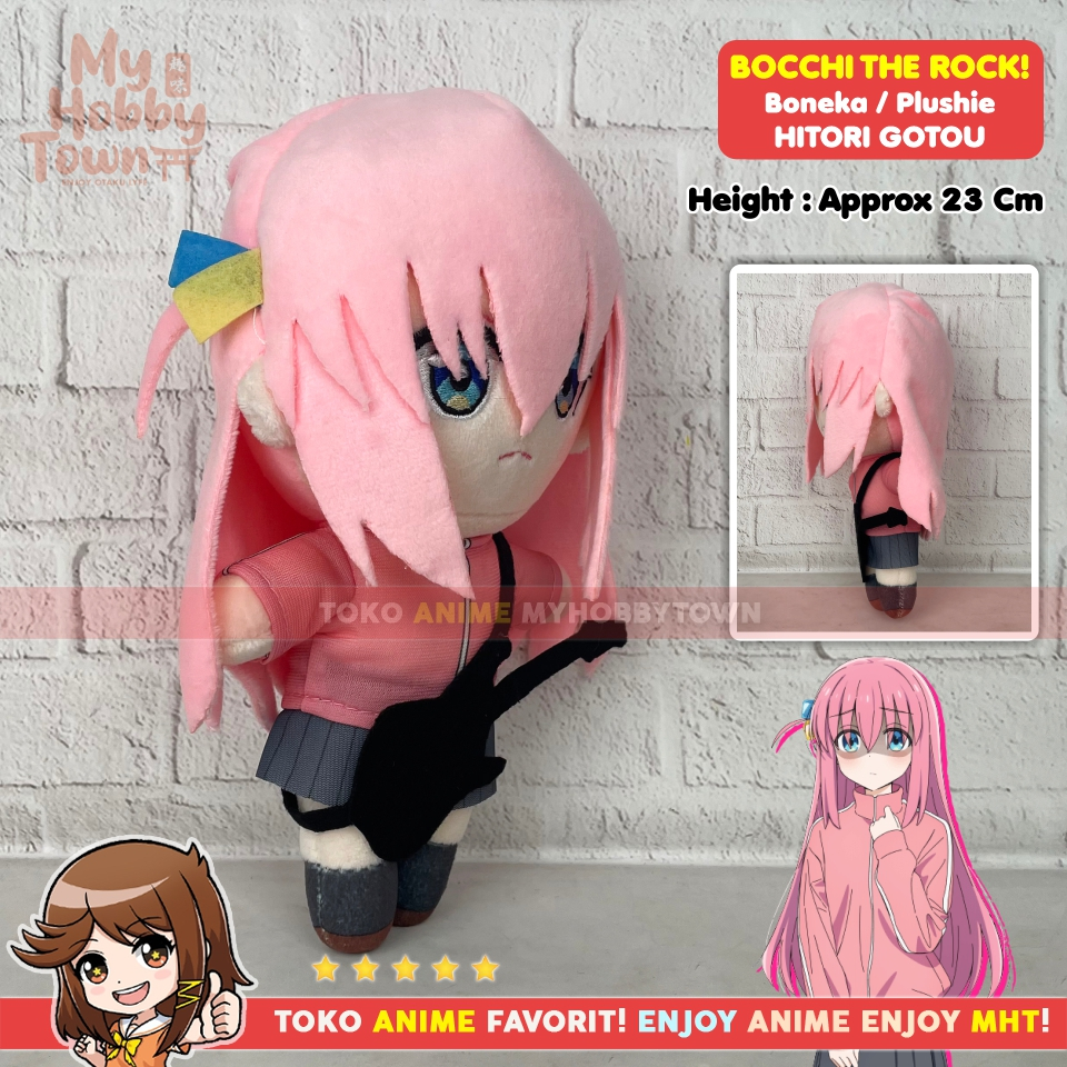 Boneka Anime Karakter Bocchi The Rock Hitori Gotou Plushie Doll