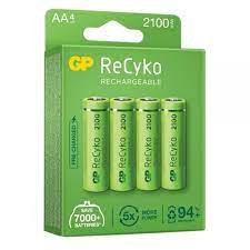 GP Battery Recyko AA 2100mAH isi 4 - Setara Eneloop + Charger AA/AAA with LCD